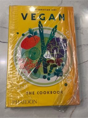 Phaidon Vegan The Cookbook - Bright Yellow Cover with Multicolor Illustration